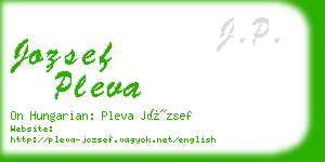 jozsef pleva business card